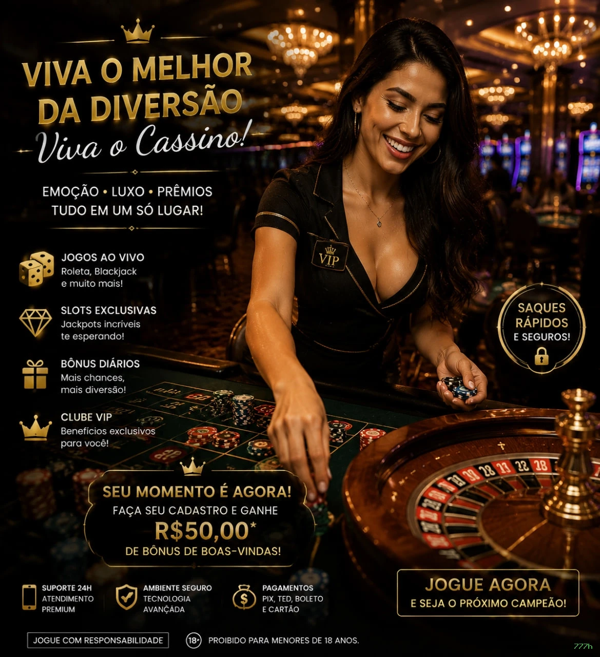 Ganhar e sacar na 777h